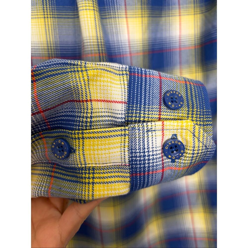 DIXXON WD-40 Women’s Flannel Shirt Blue, Yellow Size S - Picture 9 of 12